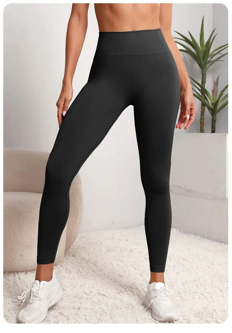 Legging Sem Costura Feminina: Cintura Alta e Secagem Rápida!