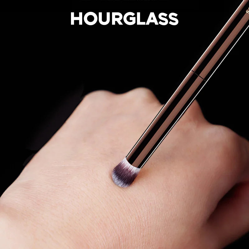 Pincéis de Maquiagem Hourglass para Rosto e Olhos – Pó, Base, Corretivo, Blush, Sombra e Contorno