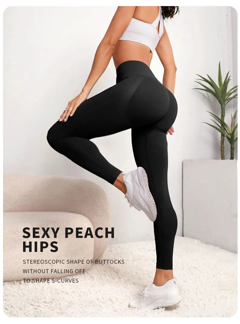 Legging Sem Costura Feminina: Cintura Alta e Secagem Rápida!