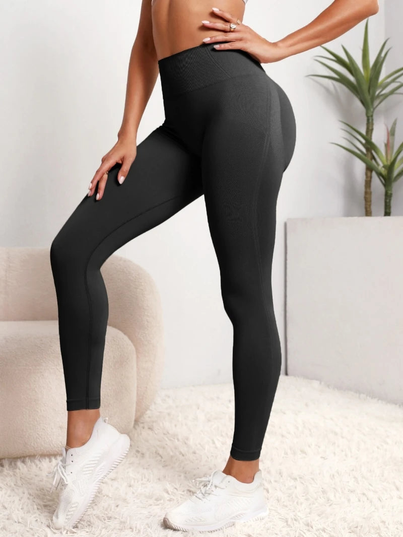 Legging Sem Costura Feminina: Cintura Alta e Secagem Rápida!